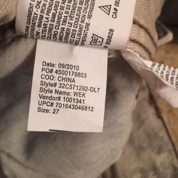 Cropped Cargo Jeans Olive Green - Picture 12 of 16